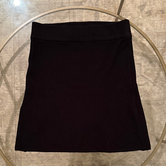 Free People Black Ribbed Skirt Set - Picture 4 of 6